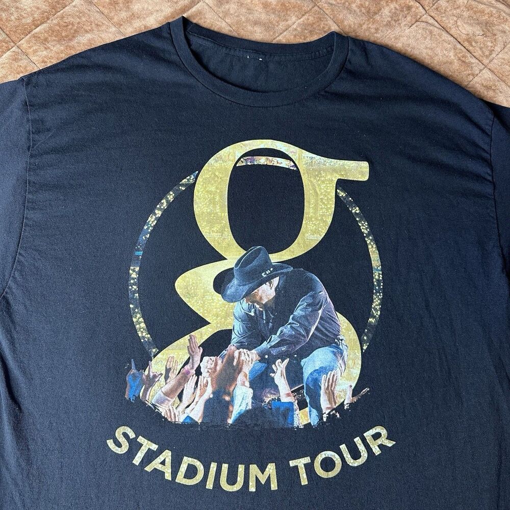 Garth Brooks 2022 The Stadium Tour Concert T-Shirt Black Official Merch XL